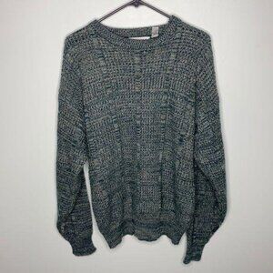 Vintage Saturdays Knitted Crewneck Sweater: Size Medium